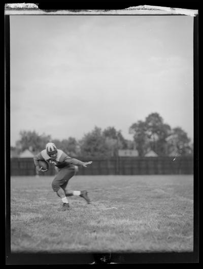 Football player, #12 (1936 Kentuckian) (University of Kentucky)