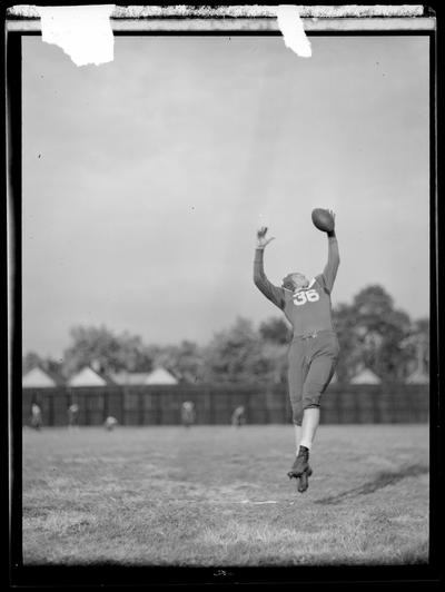 Football player, #36 (1936 Kentuckian) (University of Kentucky)