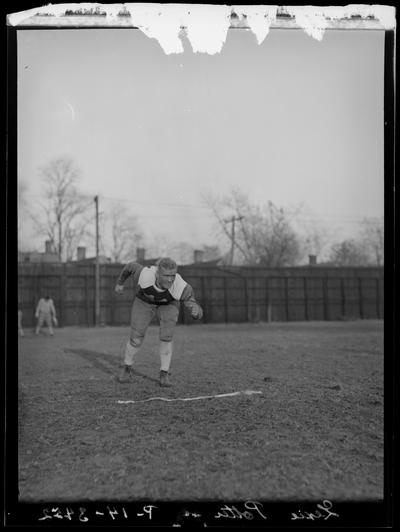 Football player (1936 Kentuckian) (University of Kentucky)