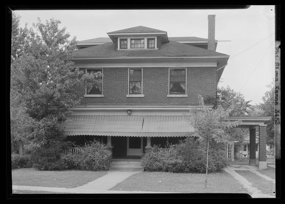 Phi Sigma Kappa house, exterior (1936 Kentuckian) (University of Kentucky)
