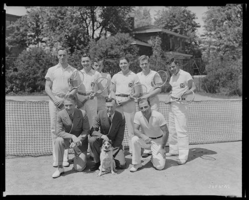 University of Kentucky varsity tennis (1936 Kentuckian)