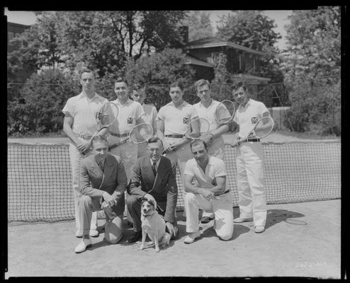 University of Kentucky varsity tennis (1936 Kentuckian)