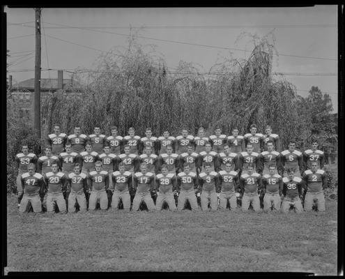 University of Kentucky varsity football team (1936 Kentuckian)