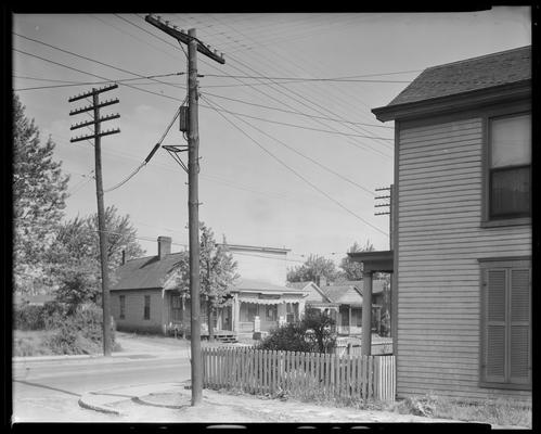 Southeastern Greyhound Lines; telephone pole, Jones and Jones Undertakers