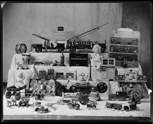 C.C. Brokerage; toys & other merchandise sitting on shelf
