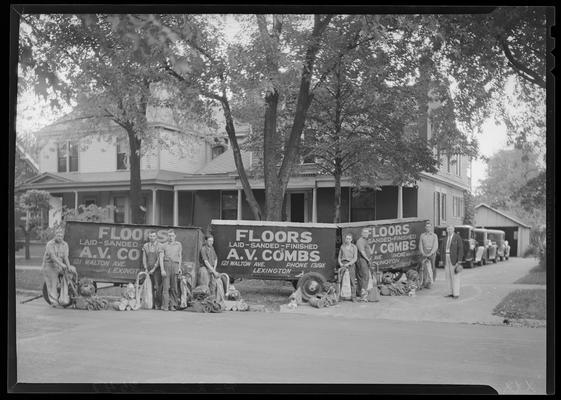 A.V. Combs; external display in front of house, 121 Walton Avenue