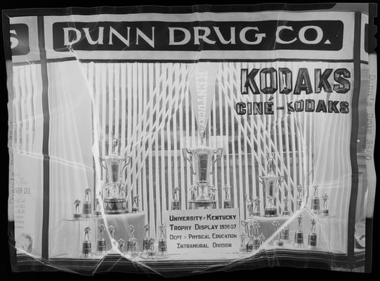 Dunn Drug Company (290 South Limestone); University of Kentucky Trophy Display 