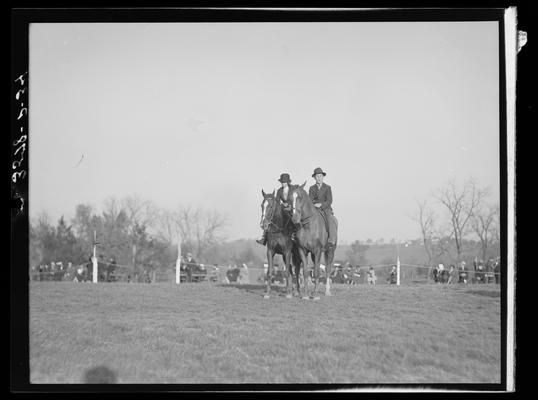 Horse Show, J.E. Madden; two riders on horses