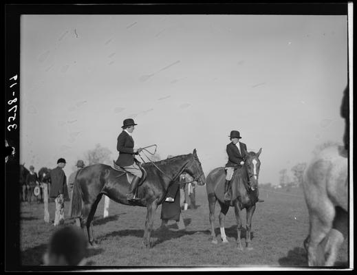 Horse Show, J.E. Madden; two riders on horses