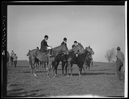 Horse Show, J.E. Madden; three riders on horses