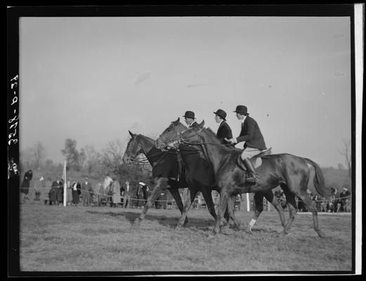 Horse Show, J.E. Madden; three men riding horses