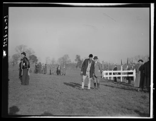 Horse Show, J.E. Madden; two men standing in field