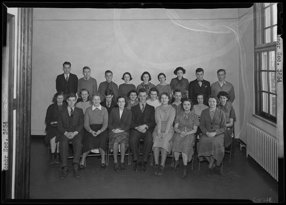 Henry Clay High School, (701 East Main) National Honor Society; group sitting in room