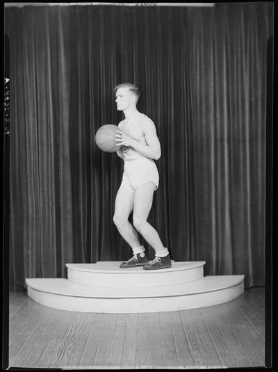 Henry Clay High School (701 East Main) Aurataim Scenes; basketball player posing