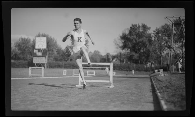 Track team, hurdler (1938 Kentuckian) (University of Kentucky)
