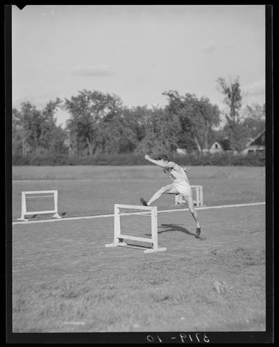 Track team, hurdler (1938 Kentuckian) (University of Kentucky)