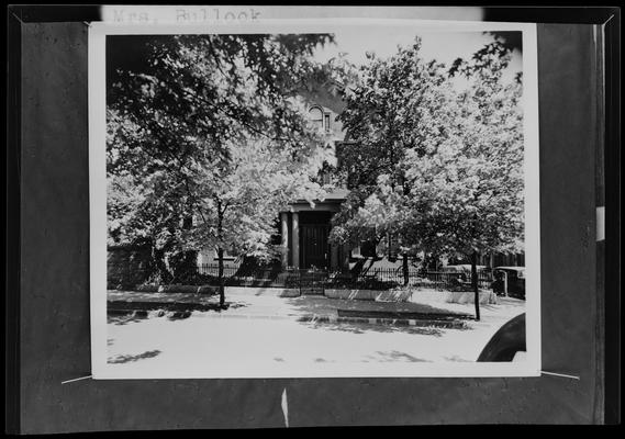 Bodley Home; Second & Market Streets, Dr. W.O. Bullock; exterior of house