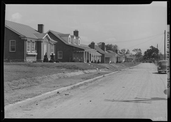 Headley Avenue Extension; houses next to each other with steps leading to road