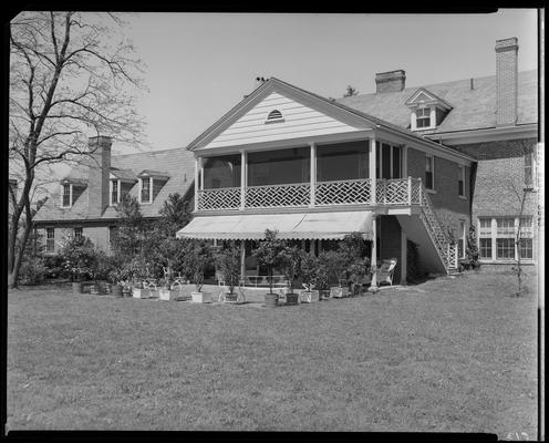 Mrs. Silas Mason; exterior of home