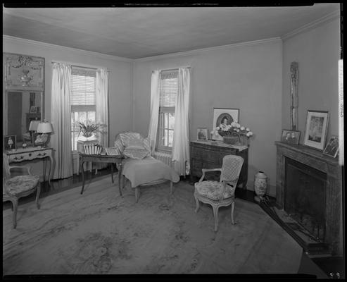 Mrs. Silas Mason; interior of home