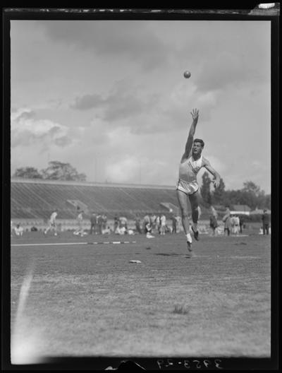 University of Kentucky Track Team (1939 Kentuckian), individual, shot put
