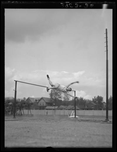 University of Kentucky Track Team (1939 Kentuckian), individual, high jump