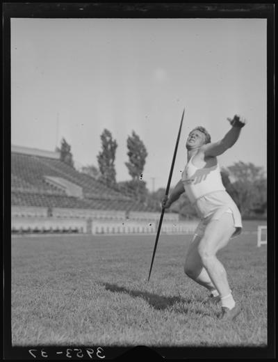 University of Kentucky Track Team (1939 Kentuckian), individual, javelin
