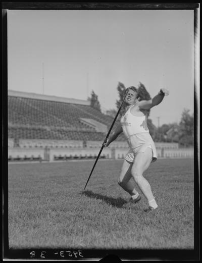University of Kentucky Track Team (1939 Kentuckian), individual, javelin