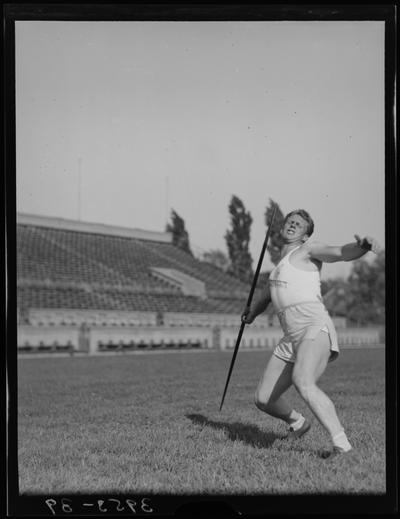 University of Kentucky Track Team (1939 Kentuckian), individual, javelin