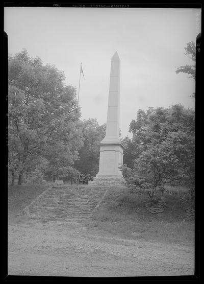 Blue Licks Memorial Park; memorial monument, The Battle of Blue Licks commemorative monument