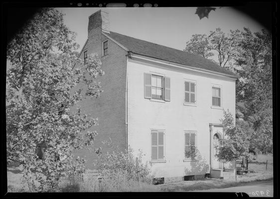 Blue Licks Memorial Park; exterior of brick home