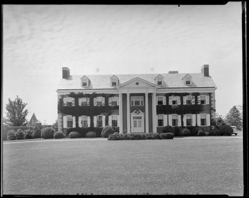 Fisher Home; exterior, front view