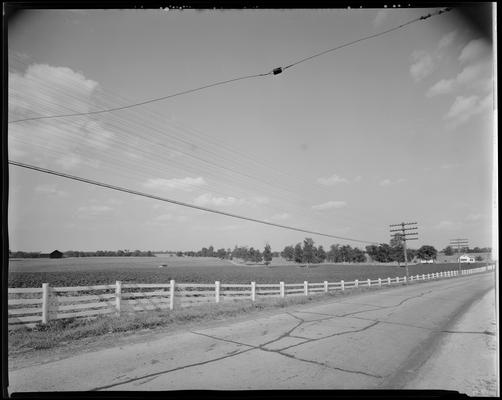 Shannon Farm, view of grounds and surrounding fence from roadway