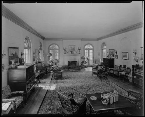 Runnymede Farm; Senator John M. Camden, interior of home, living room