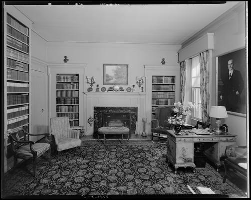 Runnymede Farm; Senator John M. Camden, interior of home, den (study)