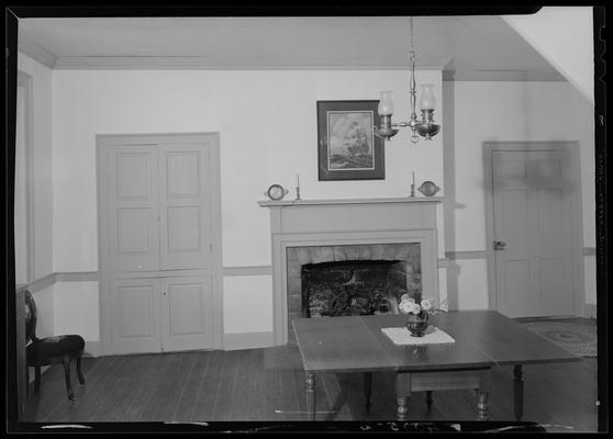 Moss-side, Mrs. Henry Graddy; interior of home, dining room