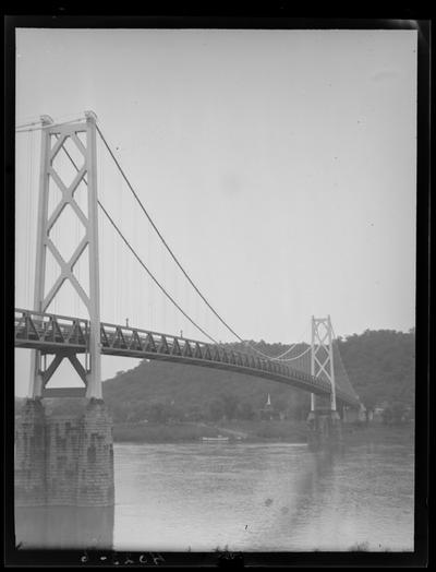 Campus Scenes (1939 Kentuckian) (University of Kentucky), bridge over river