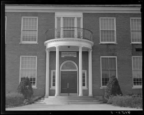 Campus Scenes; 1939 Kentuckian) (University of Kentucky), exterior, College of Education & Associated Schools building