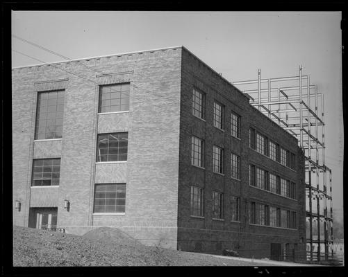 Campus Scenes; 1939 Kentuckian) (University of Kentucky), exterior, building under construction