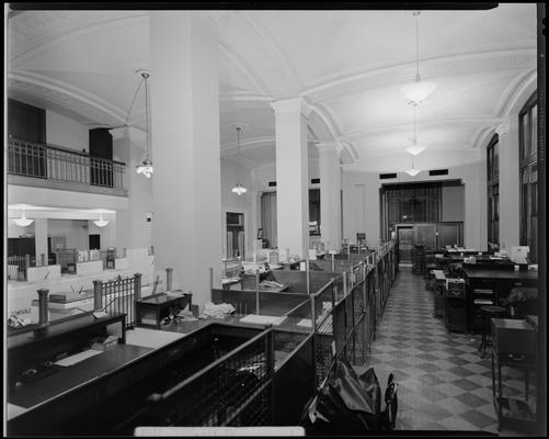 First National Bank, 167 West Main; interior, air condition