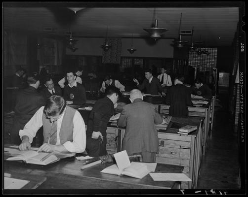 Miscellaneous (1939 Kentuckian) (University of Kentucky); group of men in a workshop
