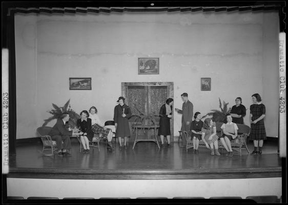 Versailles High School, Dramatic Club (Drama Club); students acting on stage