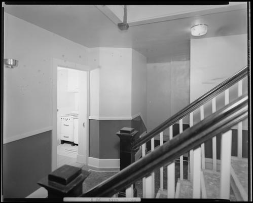 Franklin Pioneer Corporation Building, 139 North Limestone; interior, view of kitchen from staircase