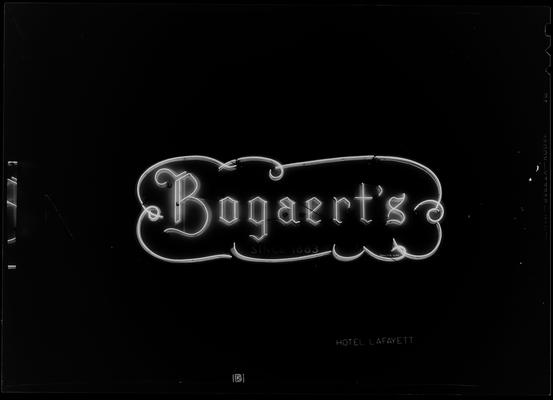 Victor Bogaert Company (Jewelry Shop); sign reading 