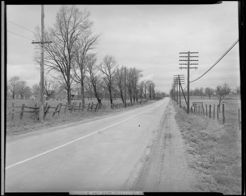 Kentucky Utilities Company (167 West Main Street); road scenes, view of the road and electric utility poles