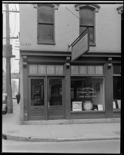 Lexington Federal Savings & Loan Association, 150 North Upper; exterior