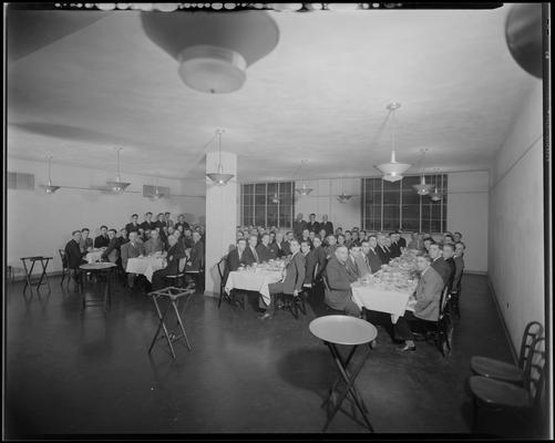 Dairy Club Honor; Banquet, group gathered at banquet tables