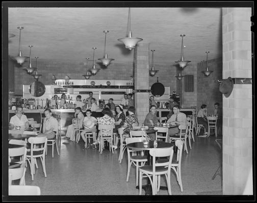 College Catering Company (corner of South Limestone and Euclid, in Student Union Building), interior view of cafe with diners