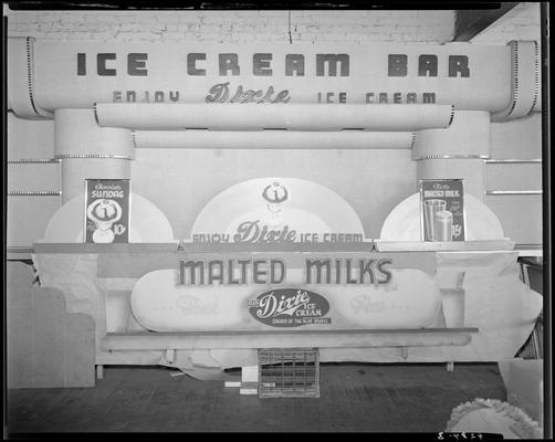 Dixie Ice Cream Company, 123 Rose Street (corner of Chesapeake); interior view of counter and facilities under construction