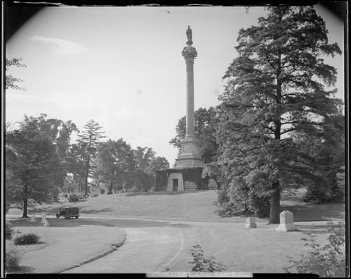 Henry Clay Monument; cemetery mausoleum and monument for Henry Clay